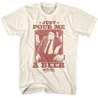 Thumbnail for CHEERS-CHEERS POUR ME A BEER-NATURAL ADULT S/S TSHIRT