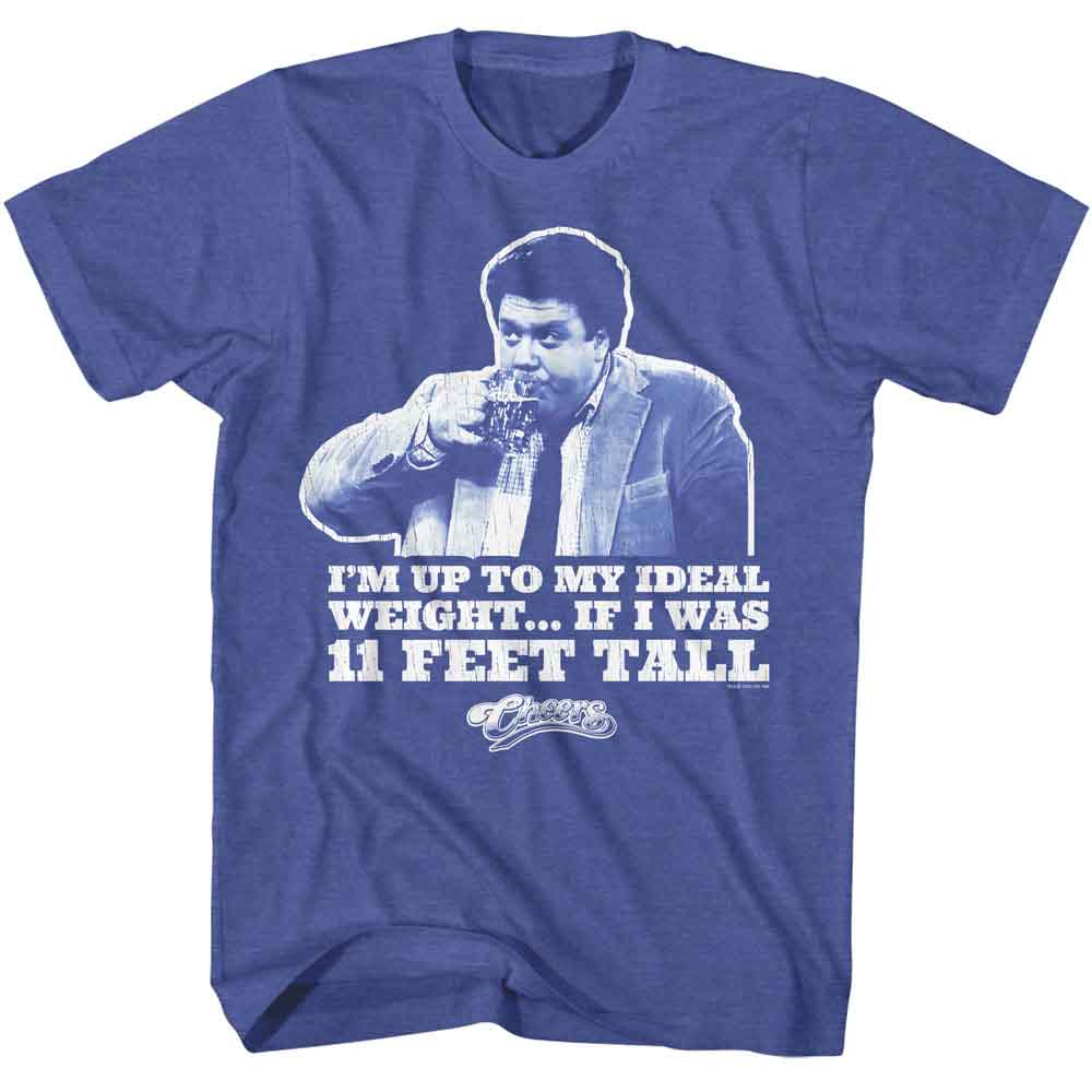 CHEERS-CHEERS IDEAL WEIGHT-ROYAL HEATHER ADULT S/S TSHIRT