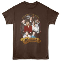 Thumbnail for CHEERS-CHEERS GROUP SHOT-DARK CHOCOLATE ADULT S/S TSHIRT