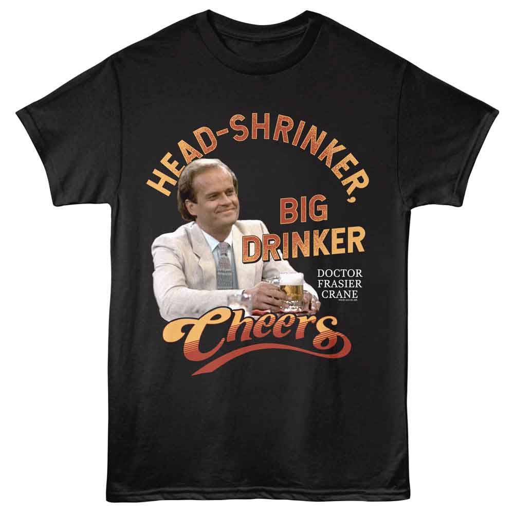 CHEERS-CHEERS HEAD SHRINKER-BLACK ADULT S/S TSHIRT