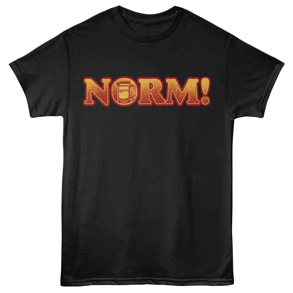 CHEERS-CHEERS NORM-BLACK ADULT S/S TSHIRT