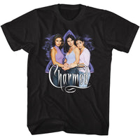 Thumbnail for CHARMED-CHARMED SISTERS-BLACK ADULT S/S TSHIRT