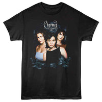Thumbnail for CHARMED-CHARMED SMOKE SISTERS-BLACK ADULT S/S TSHIRT