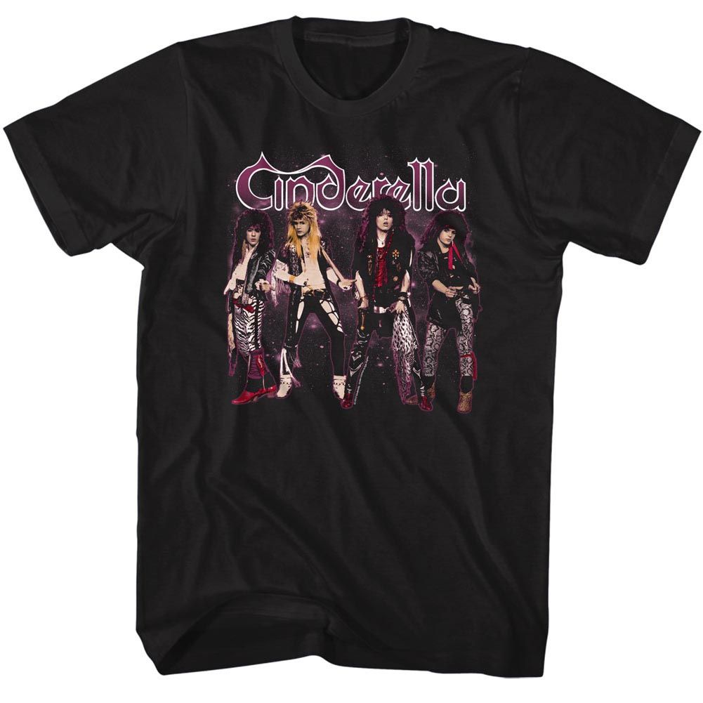 CINDERELLA-BAND STANDS-BLACK ADULT S/S TSHIRT