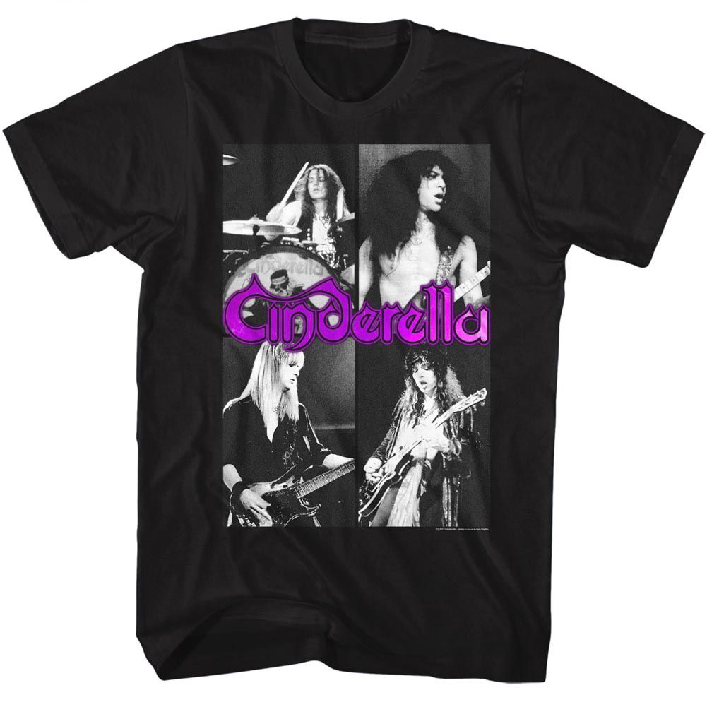 CINDERELLA-QUARTERS-BLACK ADULT S/S TSHIRT