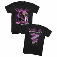 Thumbnail for CINDERELLA-NIGHT SONGS TOUR-BLACK ADULT S/S TSHIRT