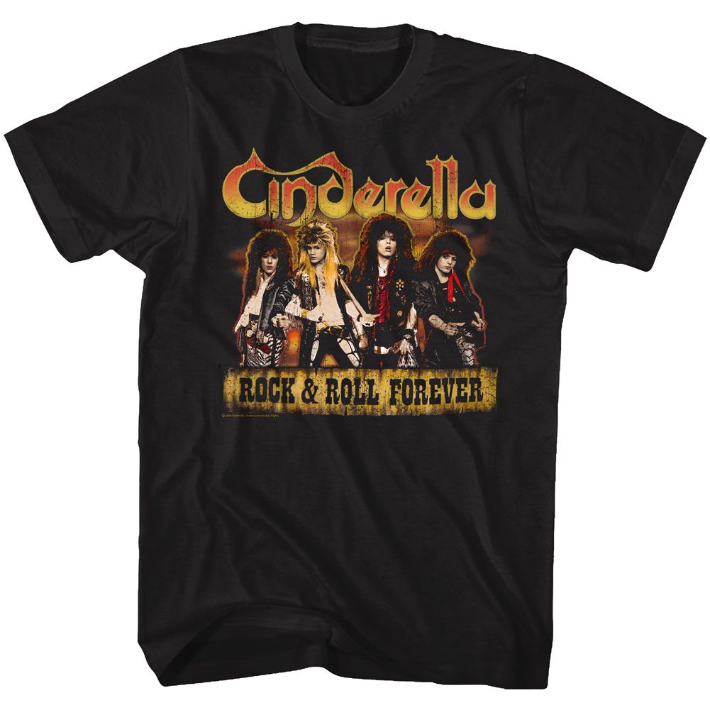 CINDERELLA-DUDES FOREVER-BLACK ADULT S/S TSHIRT