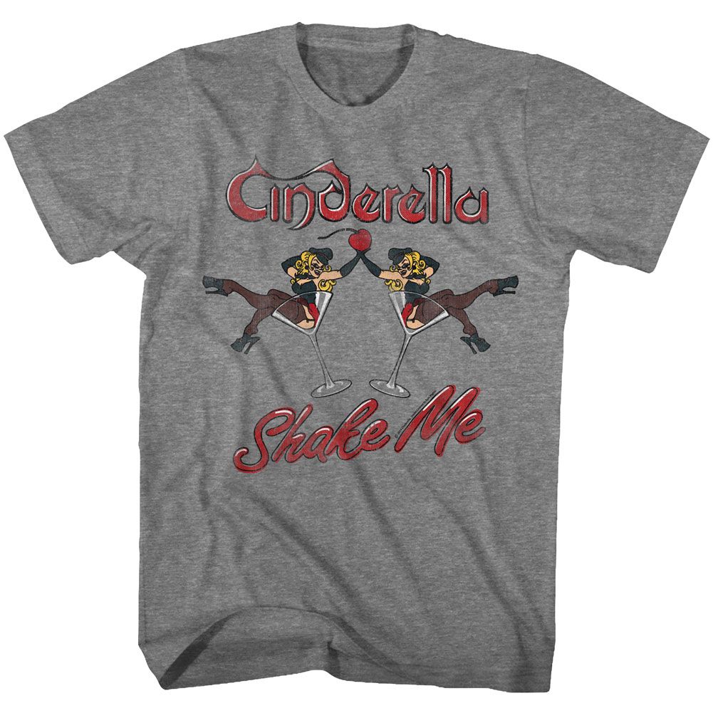 CINDERELLA-SHAKE ME REFLECT-GRAPHITE HEATHER ADULT S/S TSHIRT