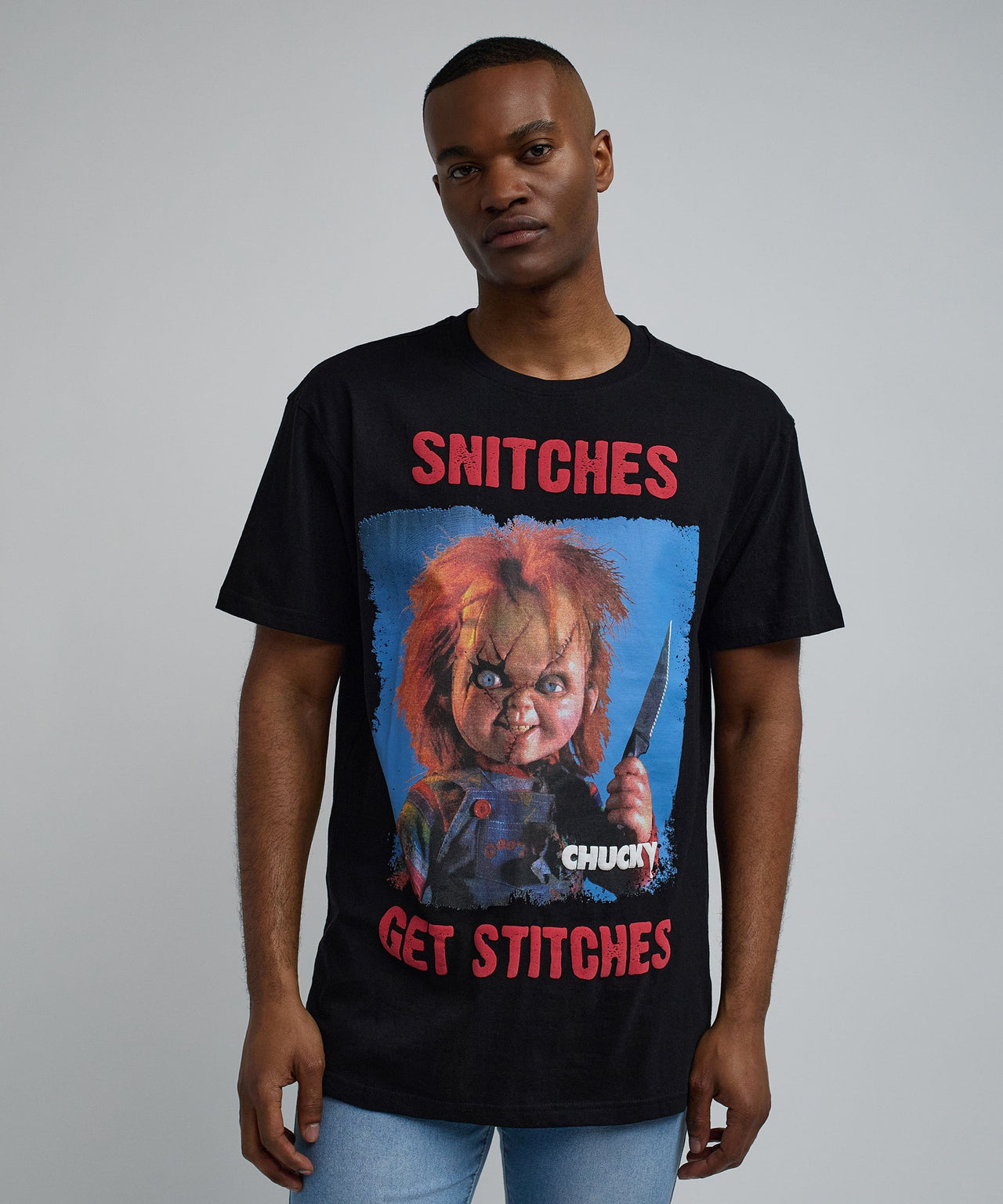 Chucky "Snitches Get Stitches" T-Shirt