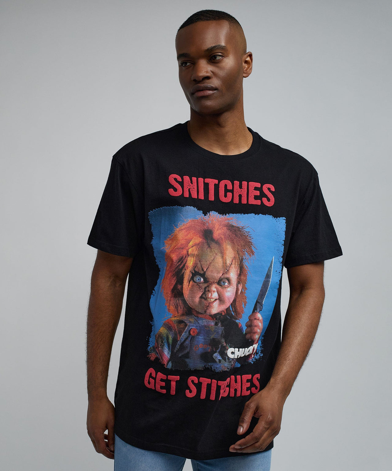 Chucky "Snitches Get Stitches" T-Shirt