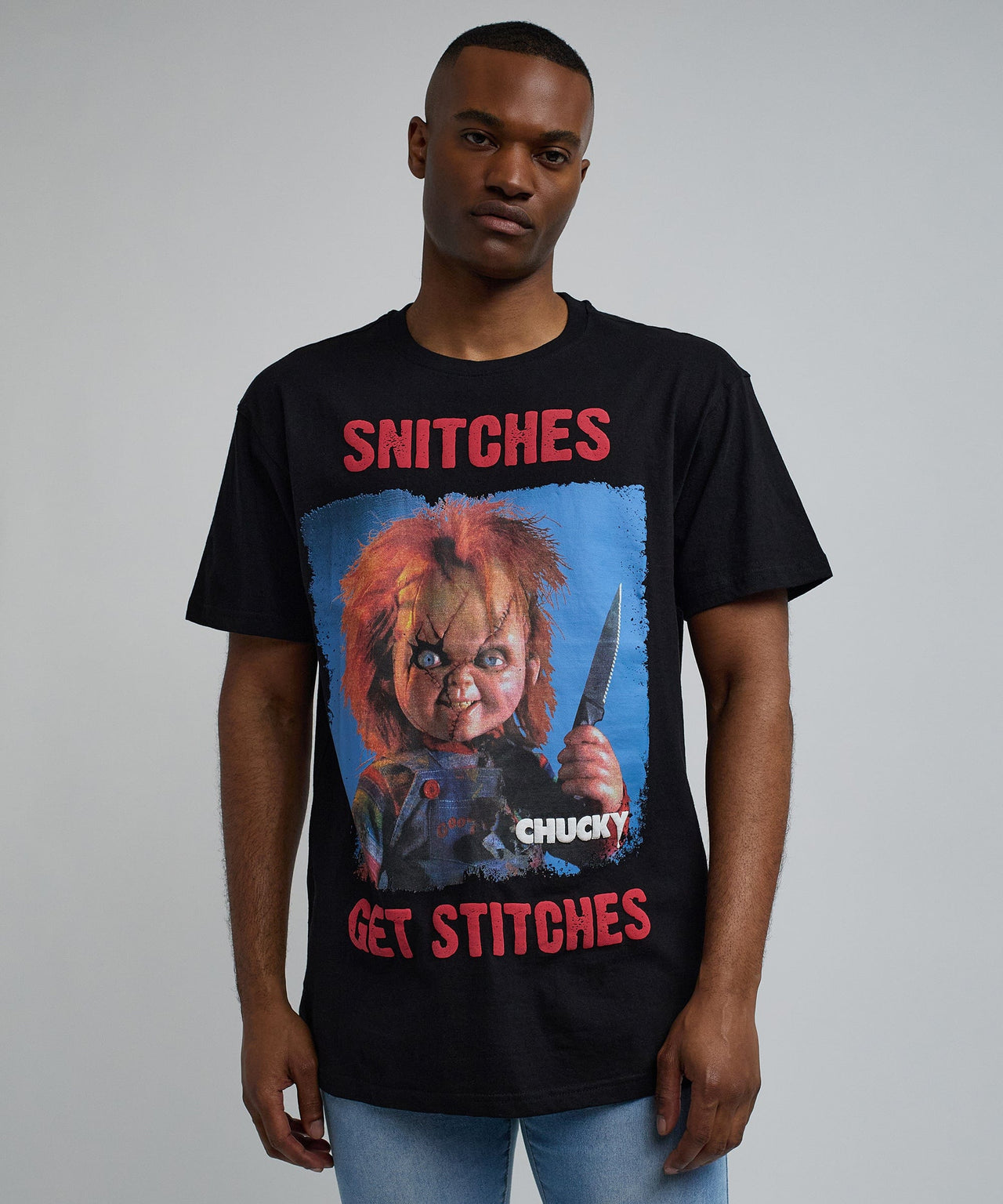 Chucky "Snitches Get Stitches" T-Shirt