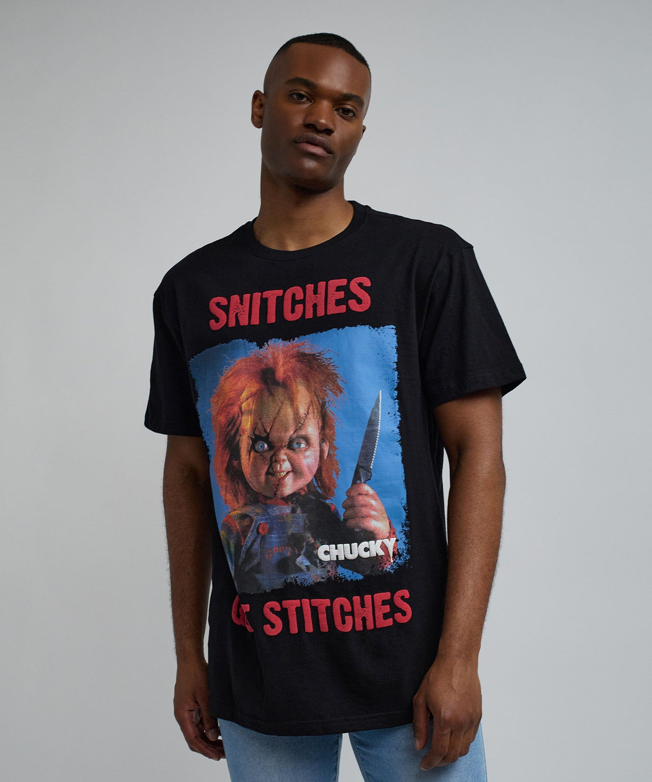 Chucky "Snitches Get Stitches" T-Shirt