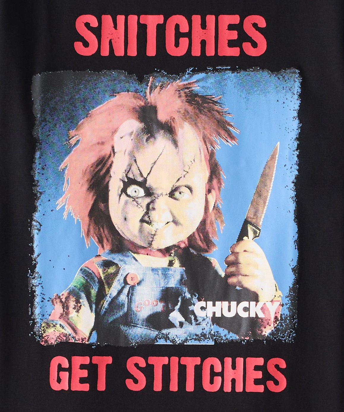 Chucky "Snitches Get Stitches" T-Shirt
