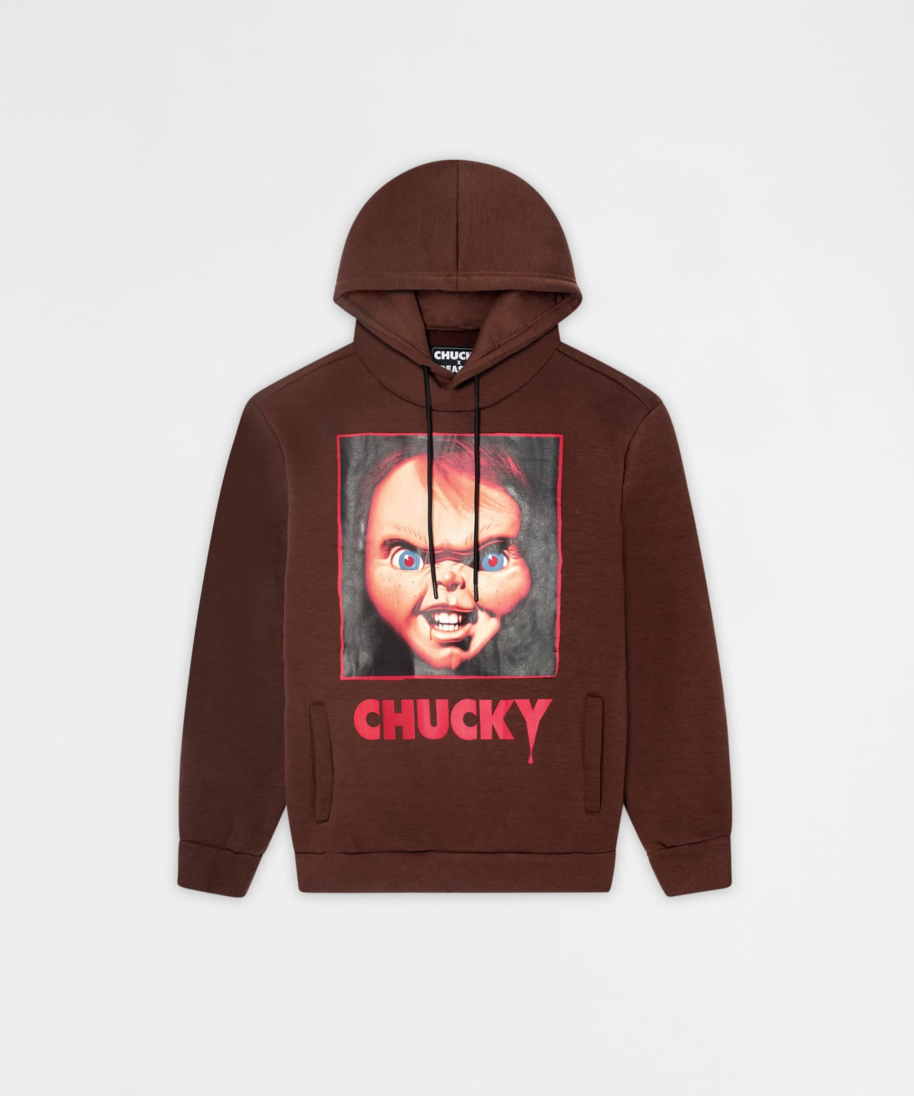 Chucky Face Graphic Long Sleeve Hoodie