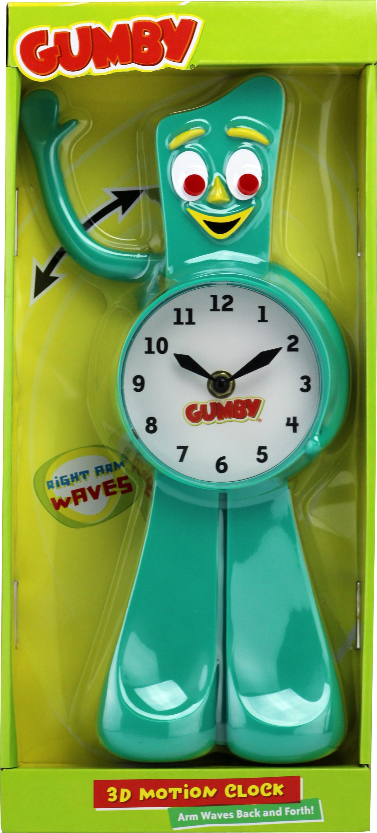 Gumby 3D Animated Wall Clock