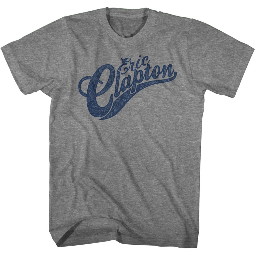 ERIC CLAPTON-CLAPTON AND SWOOSH-GRAPHITE HEATHER ADULT S/S TSHIRT