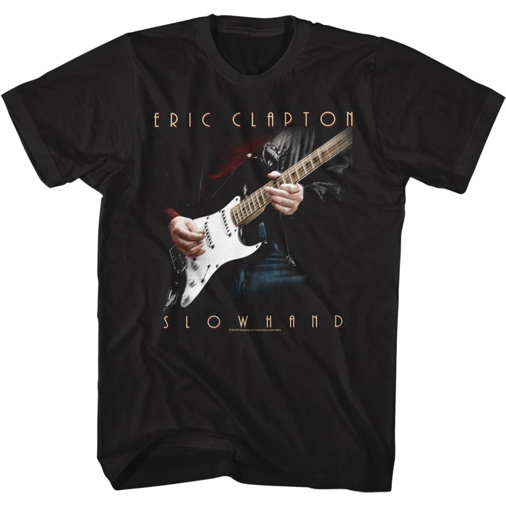ERIC CLAPTON-SLOWHAND-BLACK ADULT S/S TSHIRT