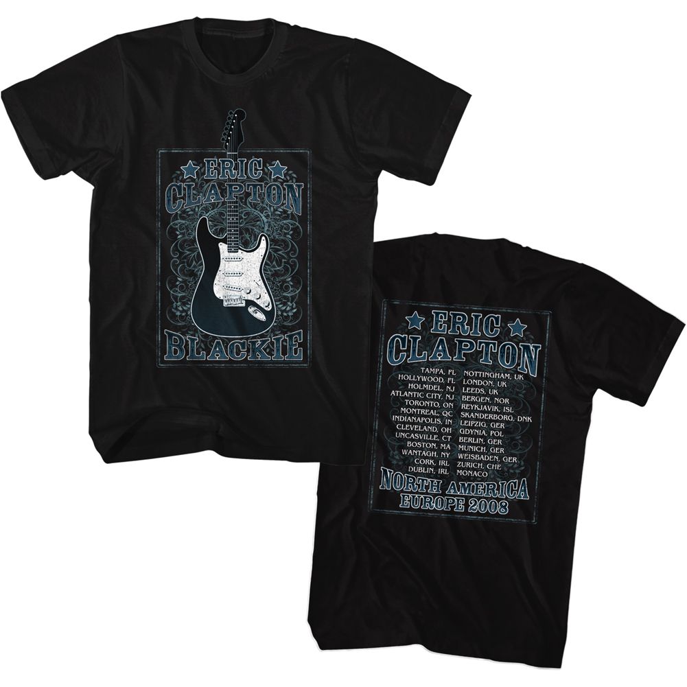 ERIC CLAPTON-NA EUROPE-BLACK ADULT S/S TSHIRT