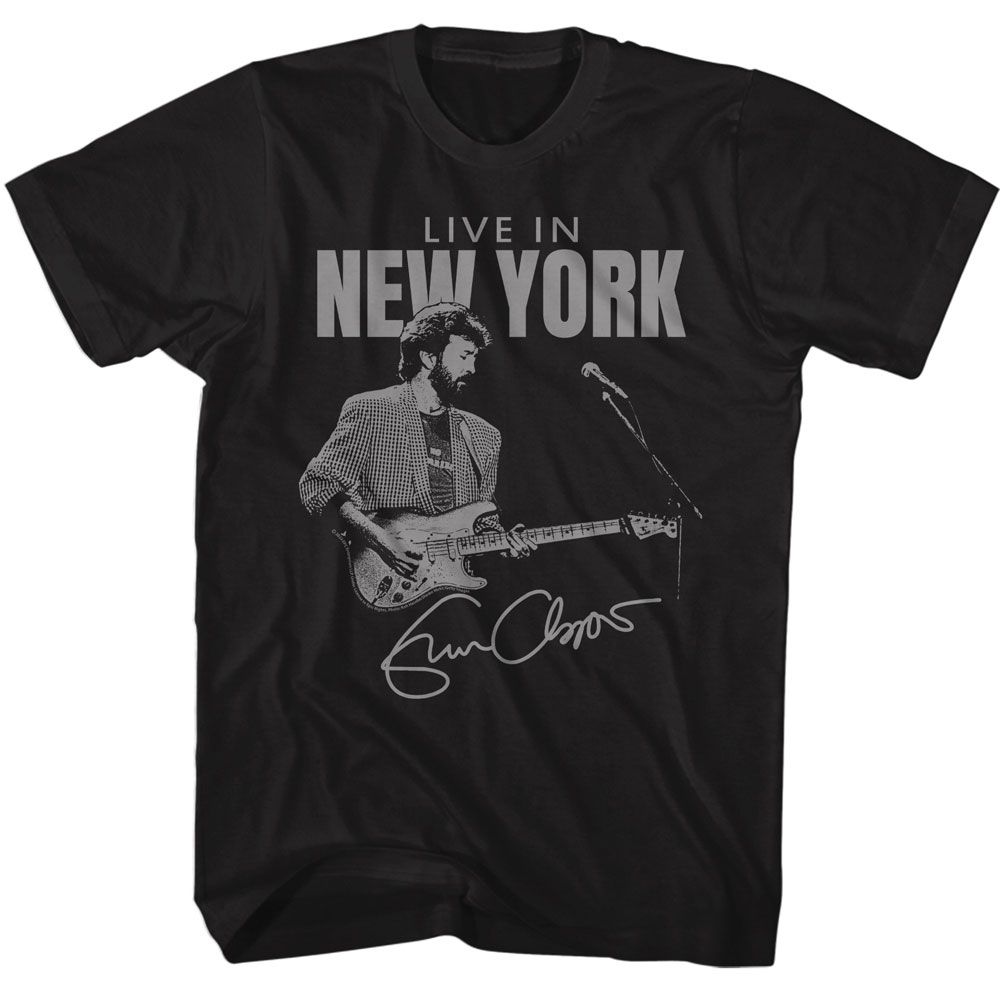 ERIC CLAPTON-ERIC CLAPTON SIGNATURE MONOCOLOR-BLACK ADULT S/S TSHIRT