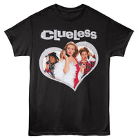 Thumbnail for CLUELESS-CLUELESS DIAMOND HEART-BLACK ADULT S/S TSHIRT