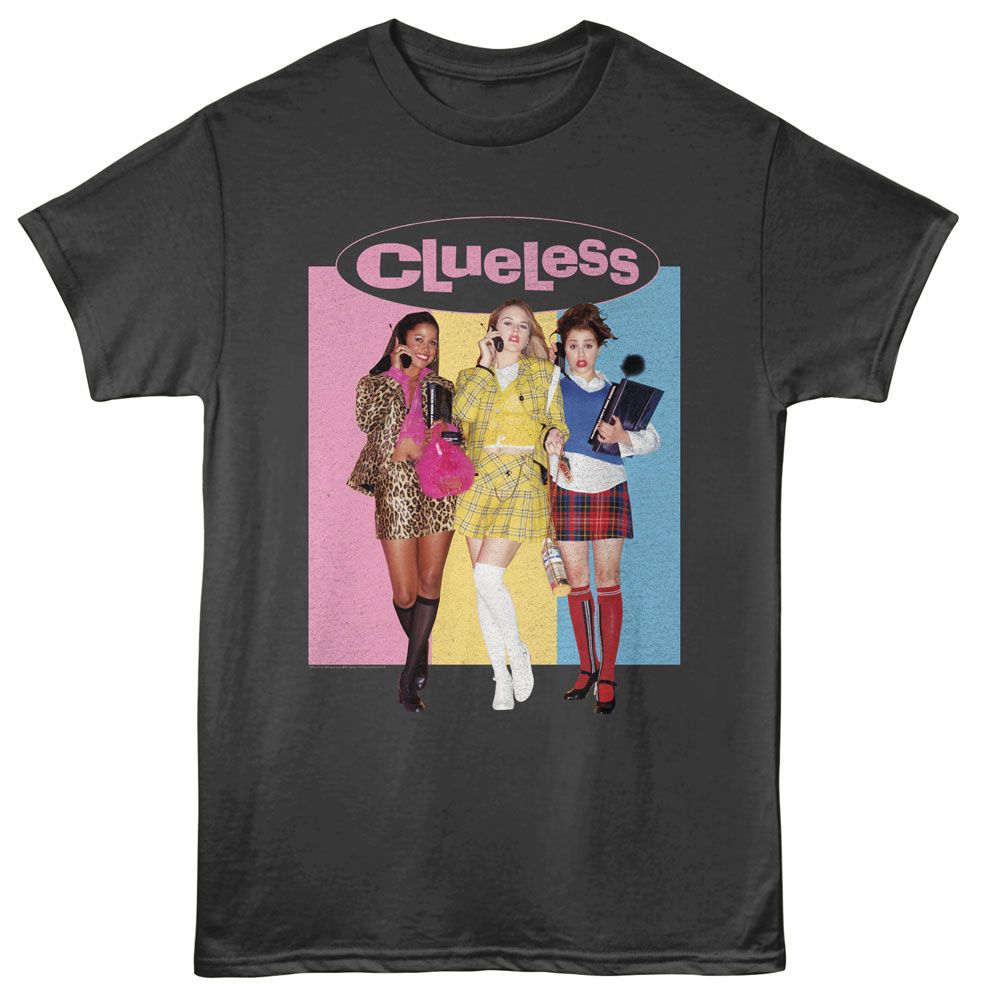 CLUELESS-CLUELESS 3 BLOCK COLOR-SMOKE ADULT S/S TSHIRT