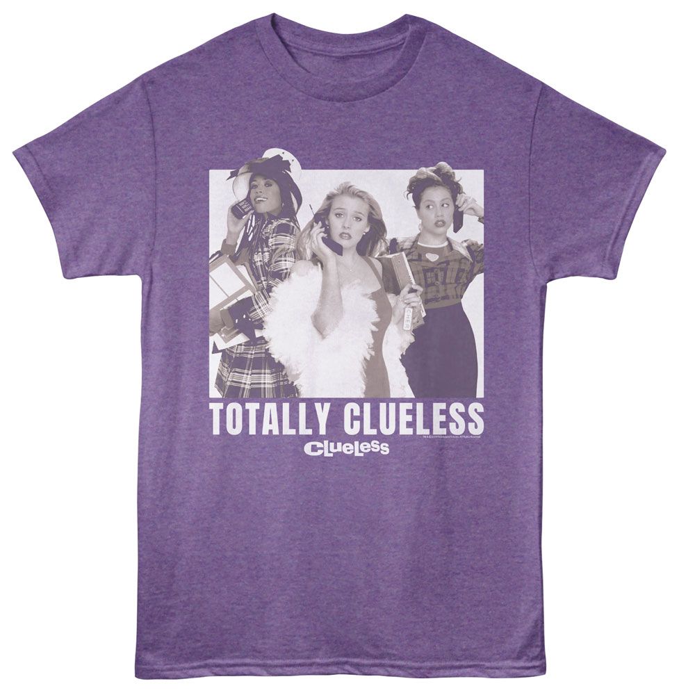 CLUELESS-CLUELESS TOTALLY CLUELESS-PURPLE HEATHER ADULT S/S TSHIRT