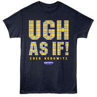 Thumbnail for CLUELESS-CLUELESS UGH AS IF-NAVY ADULT S/S TSHIRT