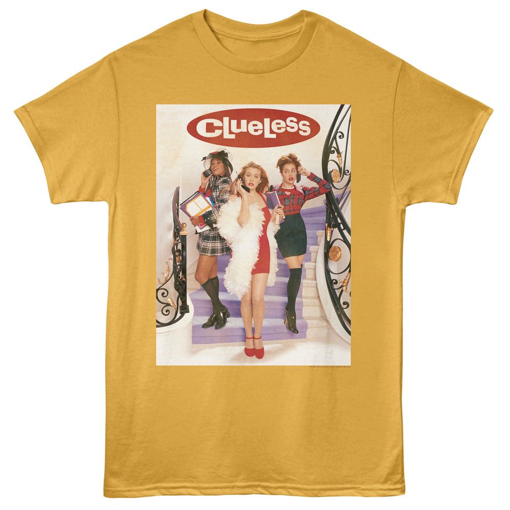 CLUELESS-CLUELESS STAIRCASE POSTER W LOGO-GINGER ADULT S/S TSHIRT