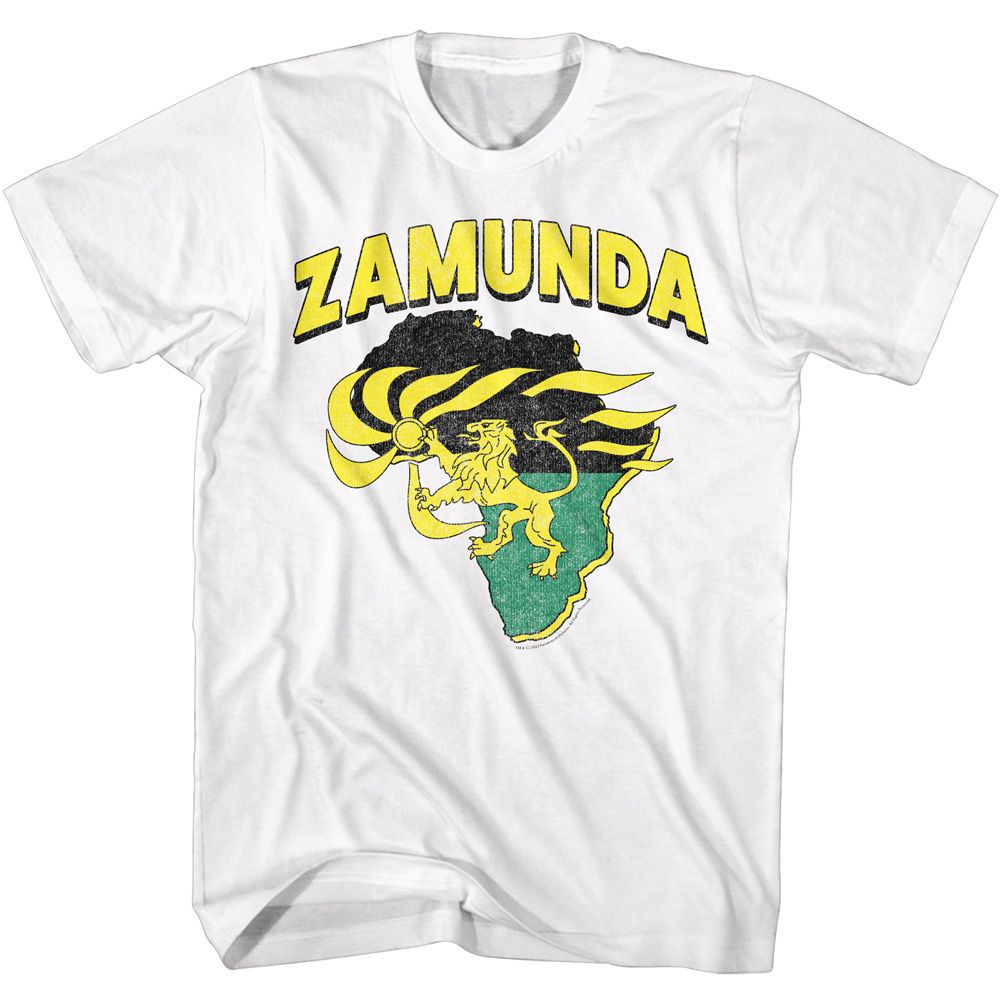 COMING TO AMERICA-COMING TO AMERICA ZAMUNDA-WHITE ADULT S/S TSHIRT