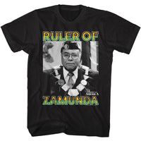 Thumbnail for COMING TO AMERICA-COMING TO AMERICA RULER OF ZAMUNDA-BLACK ADULT S/S TSHIRT