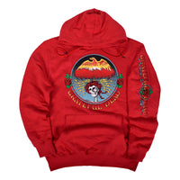 Thumbnail for Bertha Eagle Red Sleeve Printed Hoodie