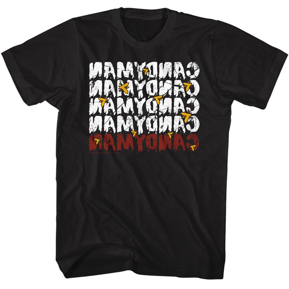 CANDYMAN-CANDYMAN MIRROR REPEAT-BLACK ADULT S/S TSHIRT