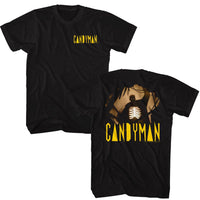 Thumbnail for CANDYMAN-CANDYMAN SILHOUETTE FRONT AND BACK-BLACK ADULT S/S TSHIRT