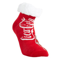 Thumbnail for COKE VINTAGE BOTTLE FUZZY NON-SLIP GRIPPERS, WOMEN'S 1 PAIR