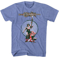 Thumbnail for CONAN-MOVIE POSTER-LIGHT BLUE HEATHER ADULT S/S TSHIRT