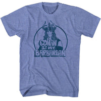 Thumbnail for CONAN-MY BARBARIAN-LIGHT BLUE HEATHER ADULT S/S TSHIRT