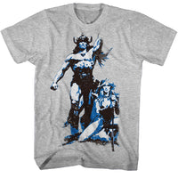 Thumbnail for CONAN-CONAN VINTAGE-GRAY HEATHER ADULT S/S TSHIRT