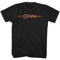 Thumbnail for CONAN-CONAN LOGO IN COLOR-BLACK ADULT S/S TSHIRT