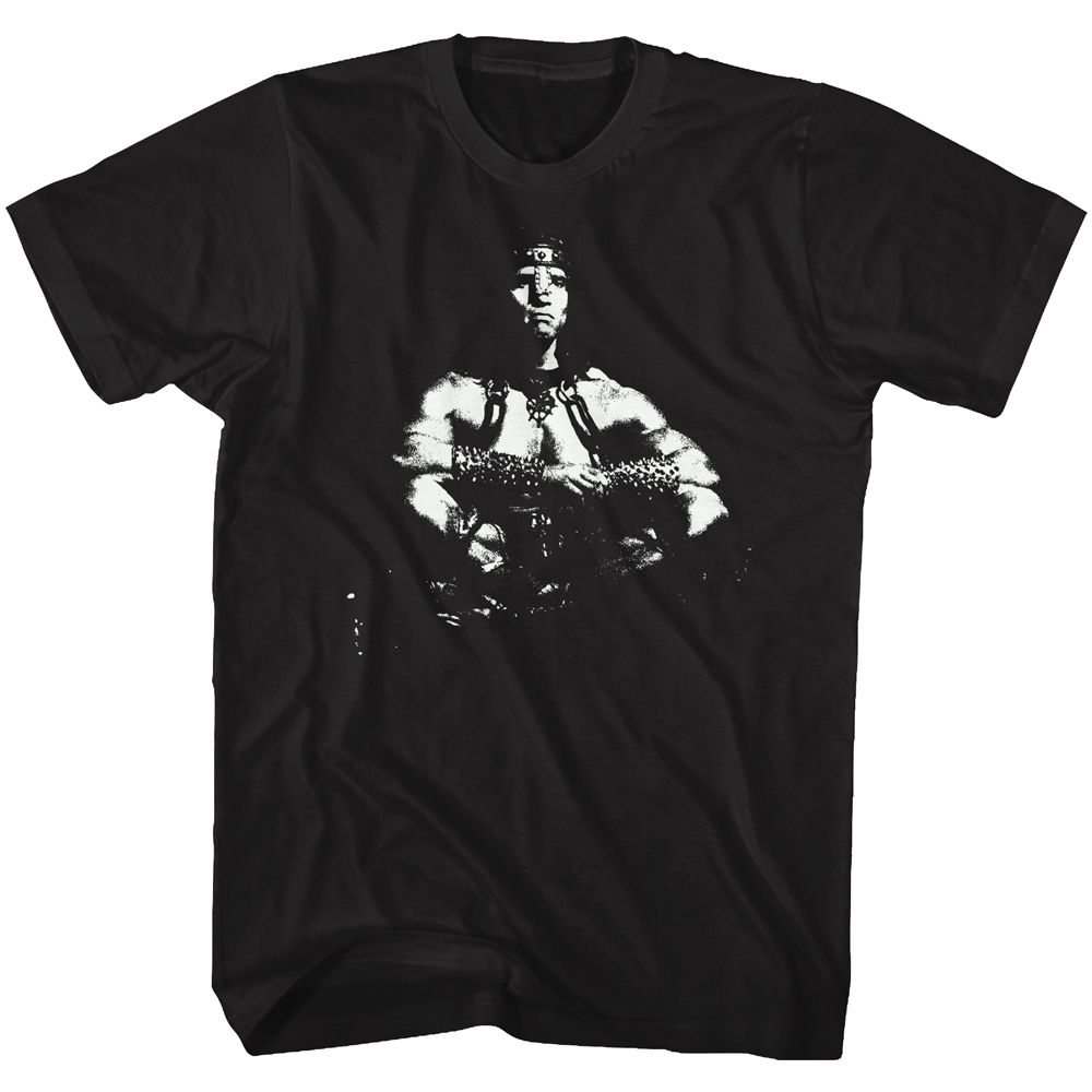 CONAN-SITTING BULL-BLACK ADULT S/S TSHIRT