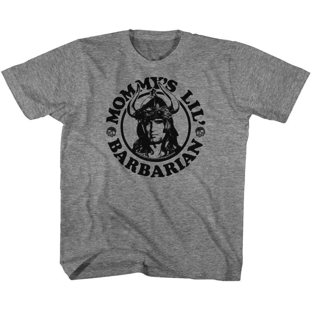 CONAN-MOMMYS BARBARIAN-GRAPHITE HEATHER TODDLER S/S TSHIRT