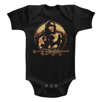 Thumbnail for CONAN-SHIELD-BLACK INFANT S/S BODYSUIT