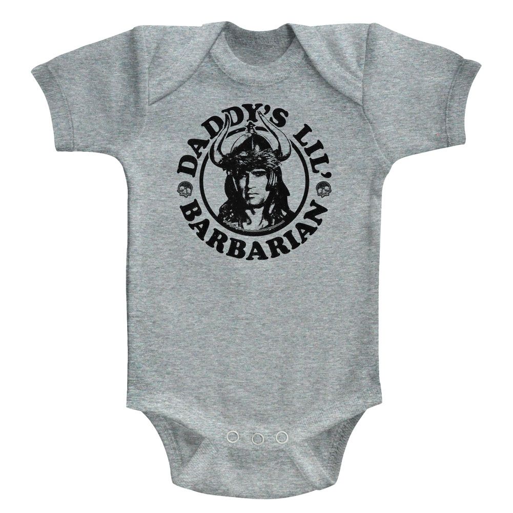 CONAN-DADDYS BARBARIAN-GRAY HEATHER INFANT S/S BODYSUIT