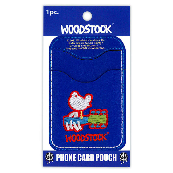 Woodstock Logo 2.6"x4" Phone Card Pouch - 3 pc prepack