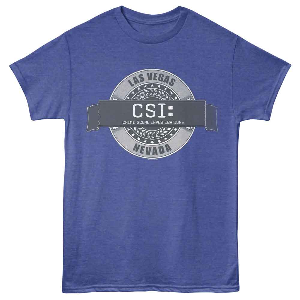 CSI-CSI BADGE-ROYAL HEATHER ADULT S/S TSHIRT