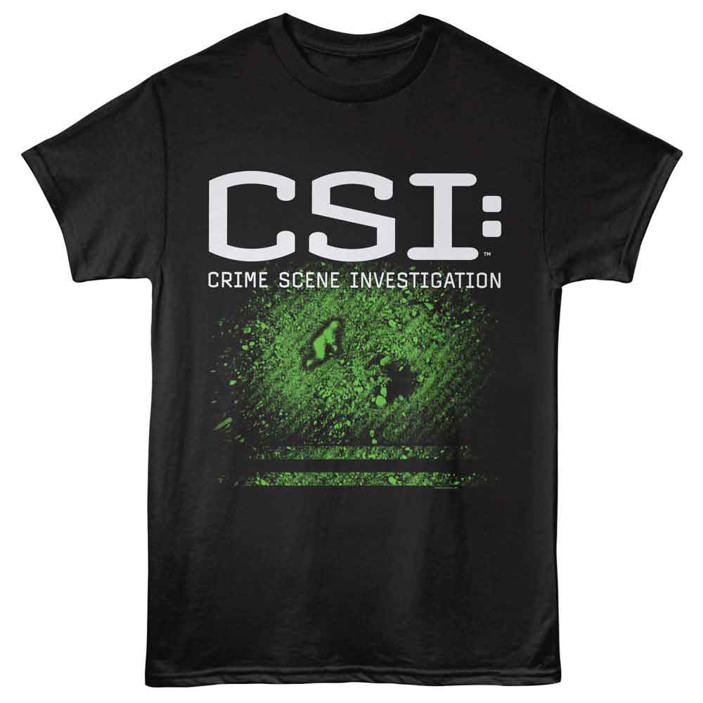 CSI-CSI CRIME SCENE-BLACK ADULT S/S TSHIRT