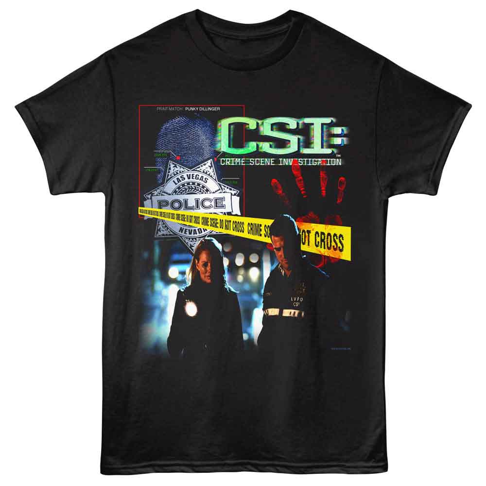 CSI-CSI COLLAGE-BLACK ADULT S/S TSHIRT