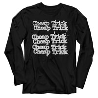 Thumbnail for CHEAP TRICK-NAME REPEAT-BLACK ADULT L/S TSHIRT