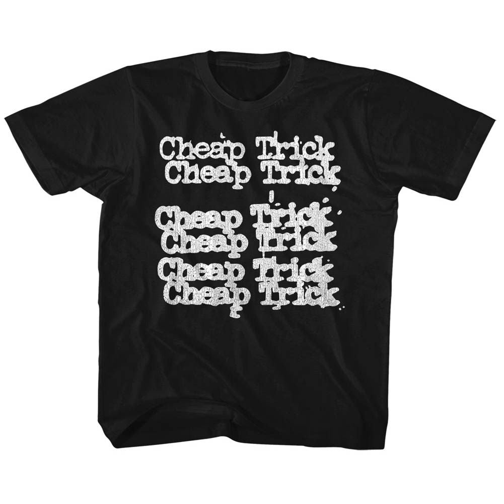 CHEAP TRICK-NAME REPEAT-BLACK TODDLER S/S TSHIRT