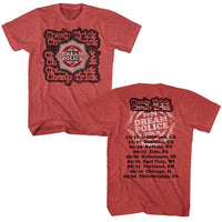 Thumbnail for CHEAP TRICK-DREAM POLICE TOUR-RED HEATHER ADULT S/S TSHIRT