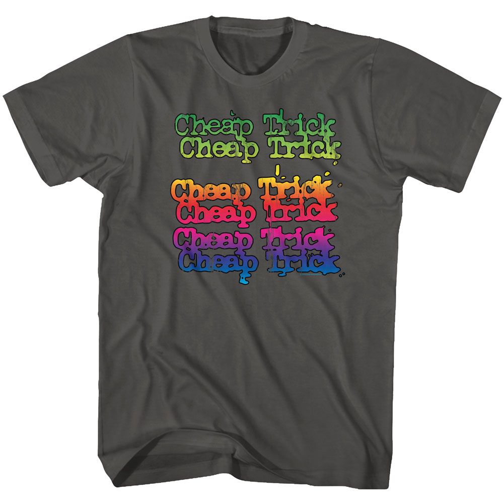 CHEAP TRICK-RAINBOW TRICK-SMOKE ADULT S/S TSHIRT